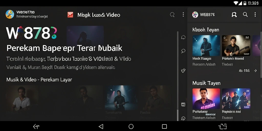 Antarmuka WE878 menunjukkan fungsi perekam layar dengan jelas dan sederhana.